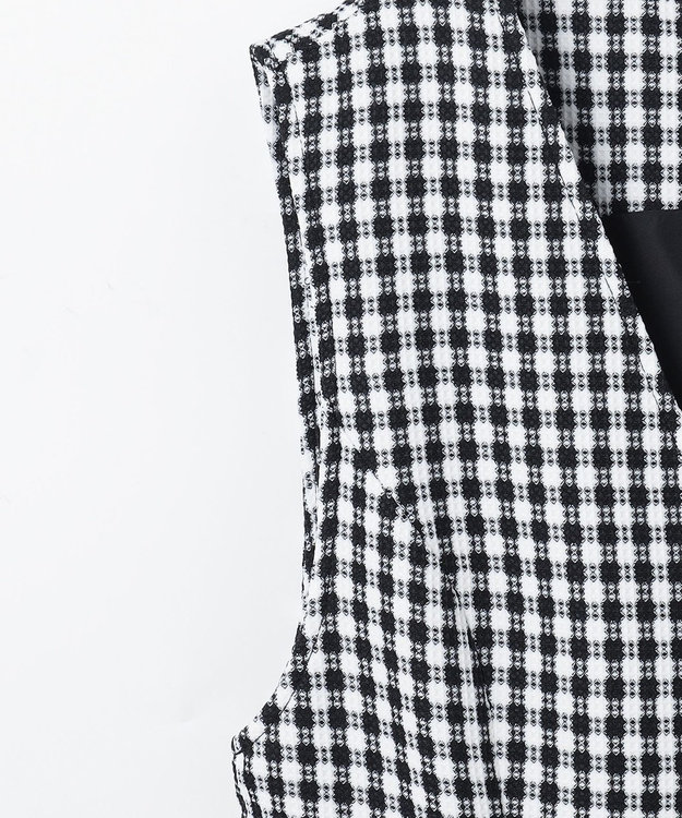 GRACE CONTINENTAL チェックジャンパースカート ブラック