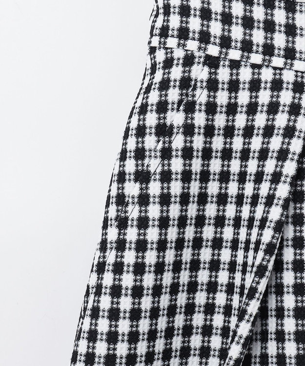 GRACE CONTINENTAL チェックジャンパースカート ブラック