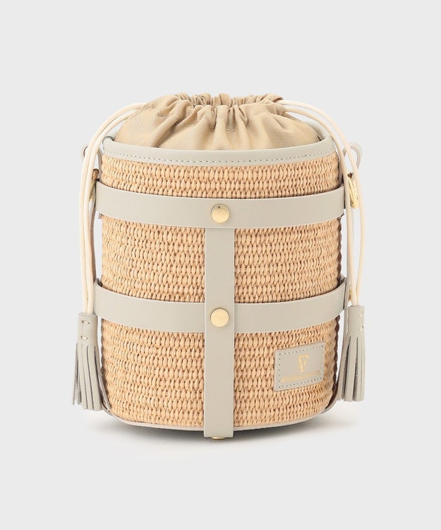 GRACE CONTINENTAL ANTONELLA FERRANTE  ベルトフリンジバック グレー