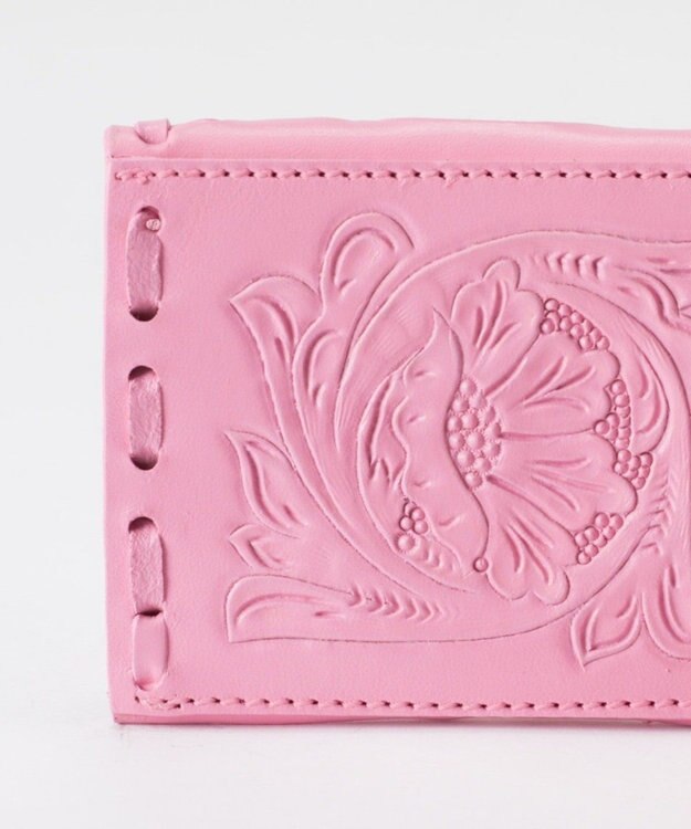 GRACE CONTINENTAL MSフラップカードホルダー ピンク