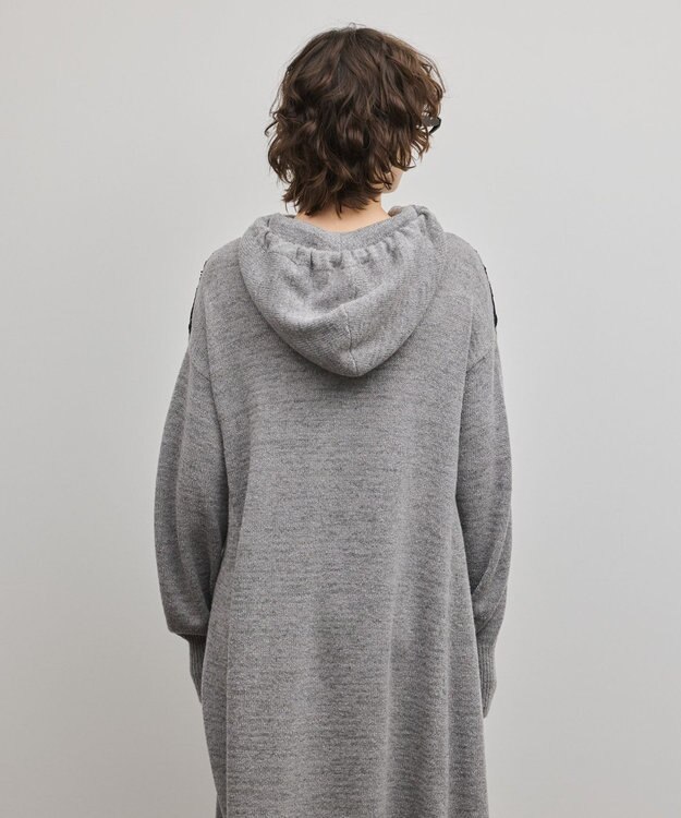 GRACE CONTINENTAL ケミカルレースニットワンピース グレー