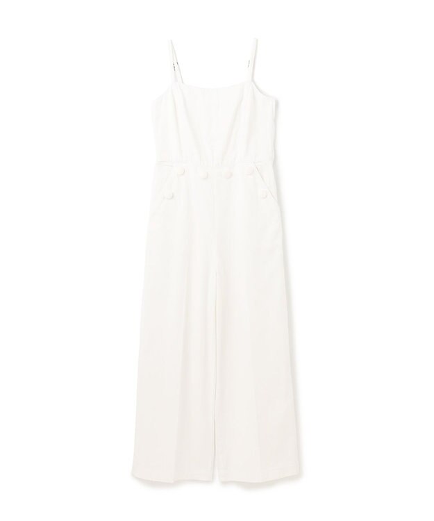 GRACE CONTINENTAL デニムサロペット ホワイト