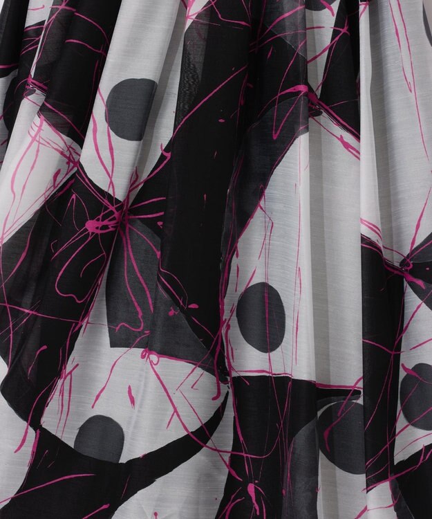 GRACE CONTINENTAL ペイントシアースカート ブラック