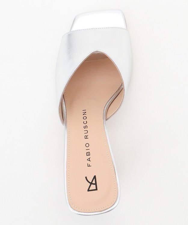 GRACE CONTINENTAL FABIO RUSCONI メタリックミュール シルバー