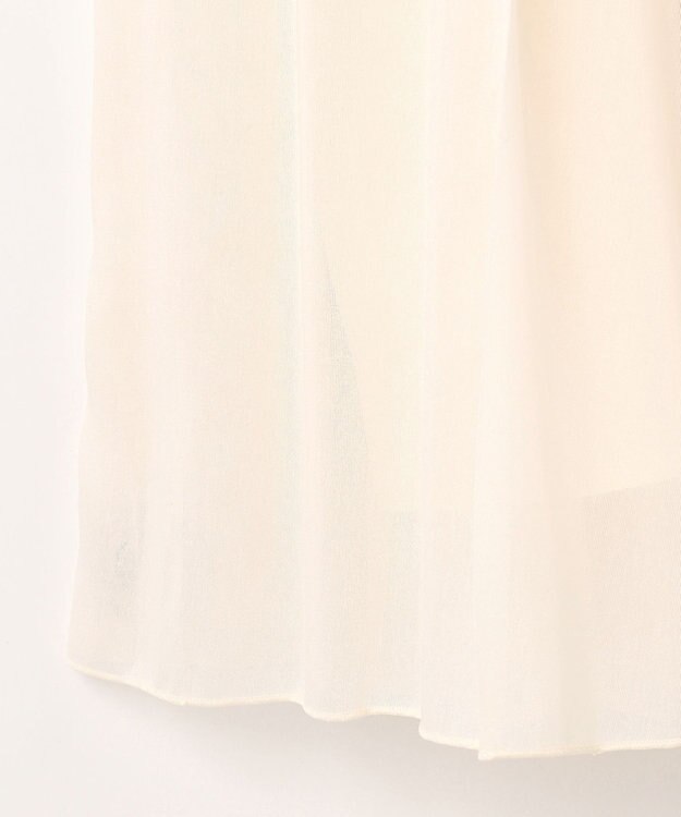 GRACE CONTINENTAL オーガンジープリーツスカート キナリ