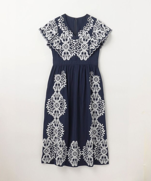 バイカラー刺繍コットンワンピース / GRACE CONTINENTAL | GRACE