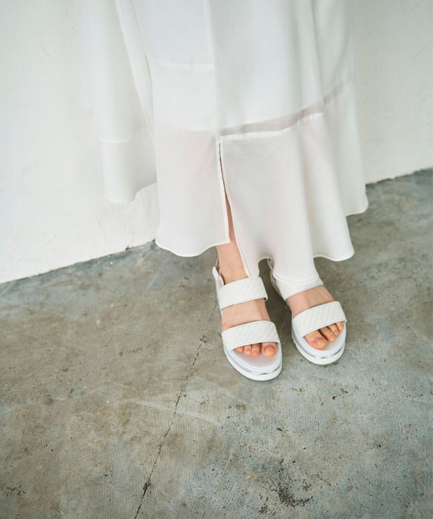 GRACE CONTINENTAL イレギュラーヘムスカート ホワイト