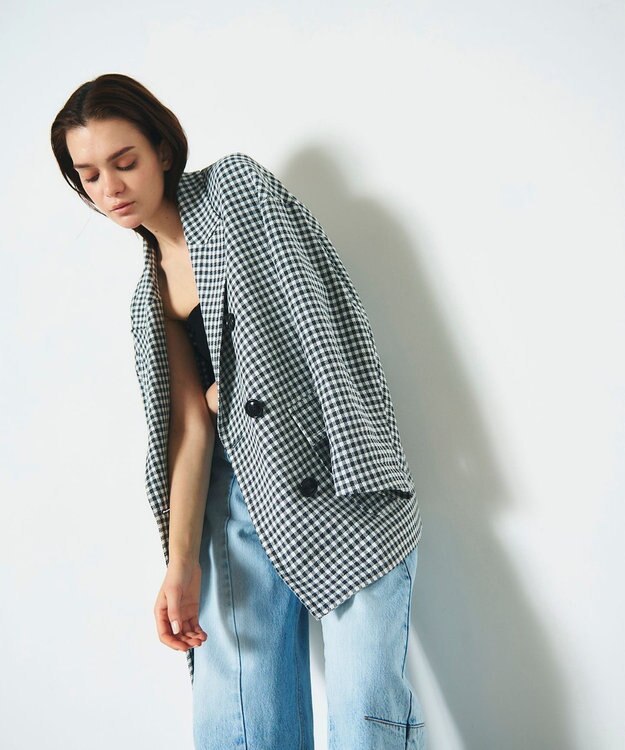 GRACE CONTINENTAL オーバーテーラードジャケット バイカラー