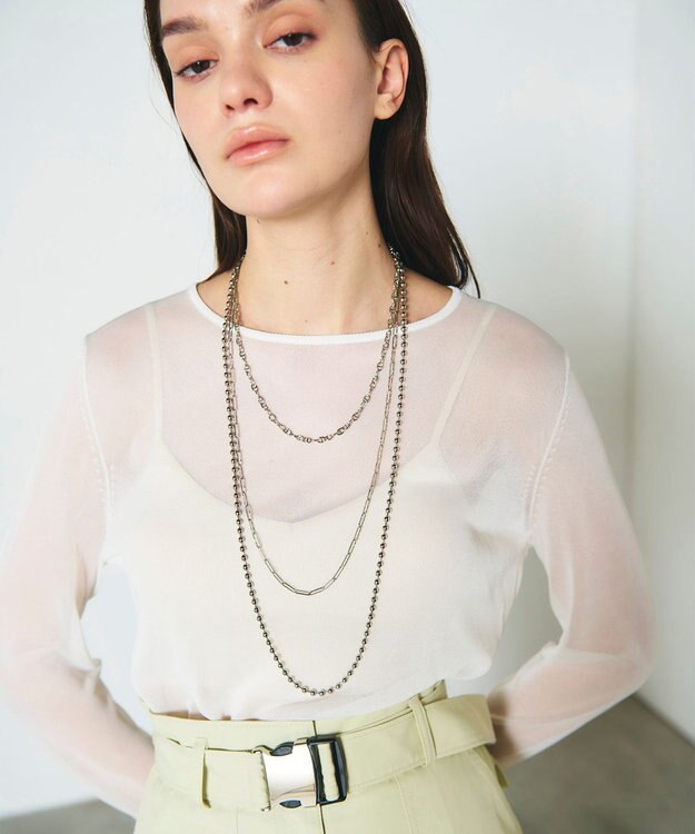 GRACE CONTINENTAL アンカーチェーンネックレス シルバー