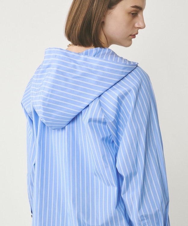 GRACE CONTINENTAL フードカフタントップ ストライプ