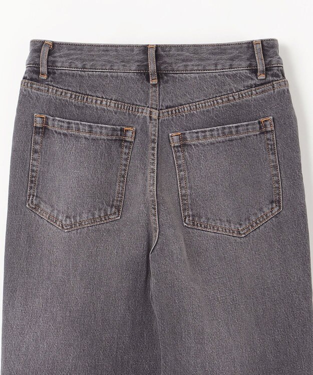 GRACE CONTINENTAL ルーズフレアデニムパンツ ブラック