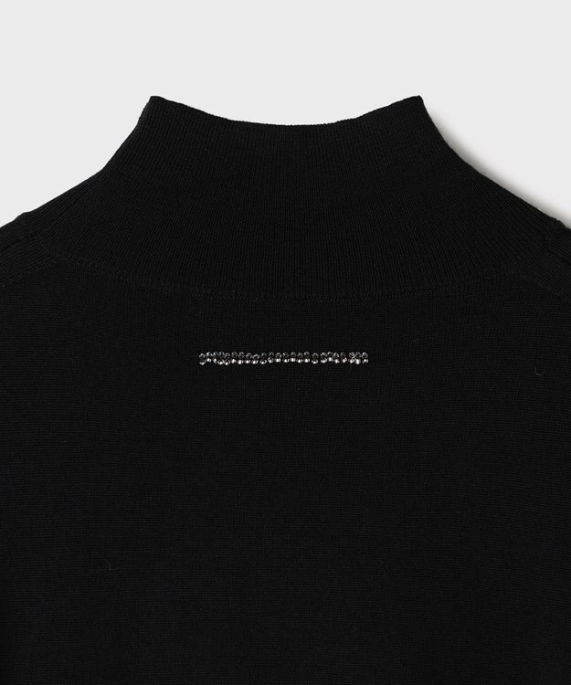 GRACE CONTINENTAL ウールシルクタートルトップ ブラック