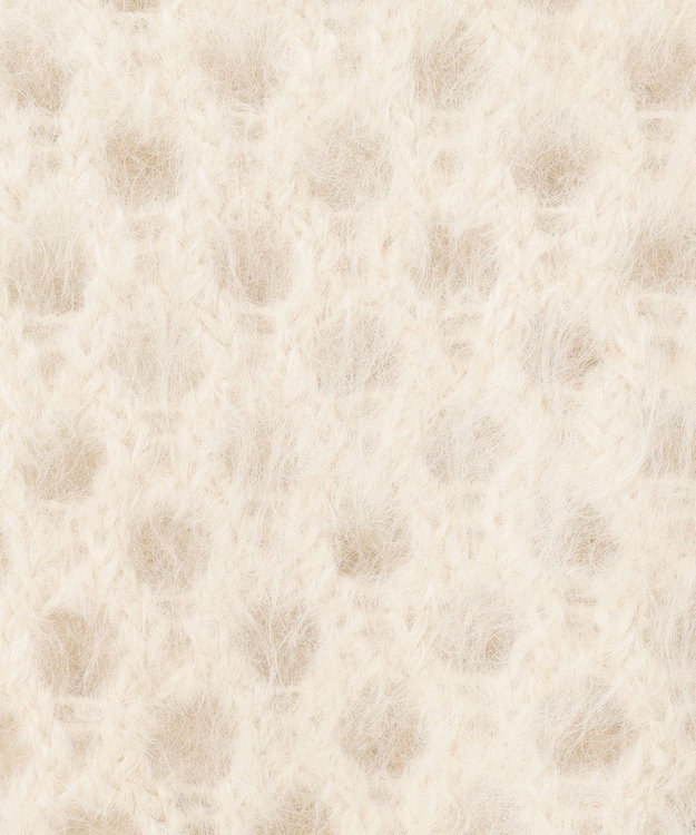 GRACE CONTINENTAL アルパカメッシュニットトップ キナリ