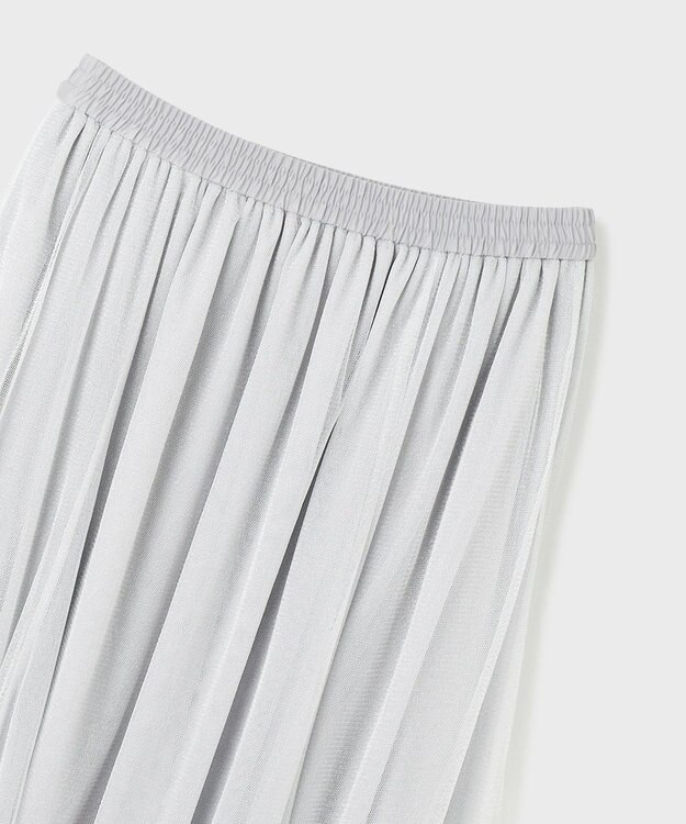 GRACE CONTINENTAL ラメチュールスカート シルバー