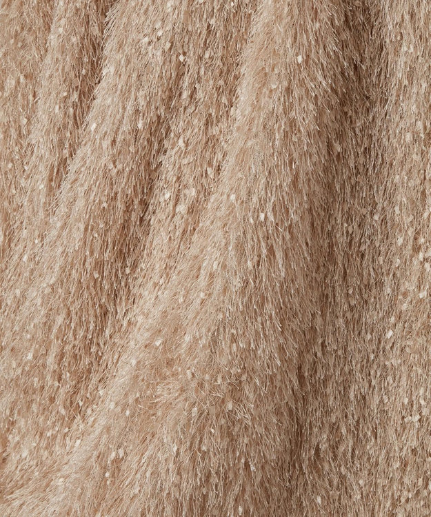 GRACE CONTINENTAL フェザーコンビキャミドレス ベージュ