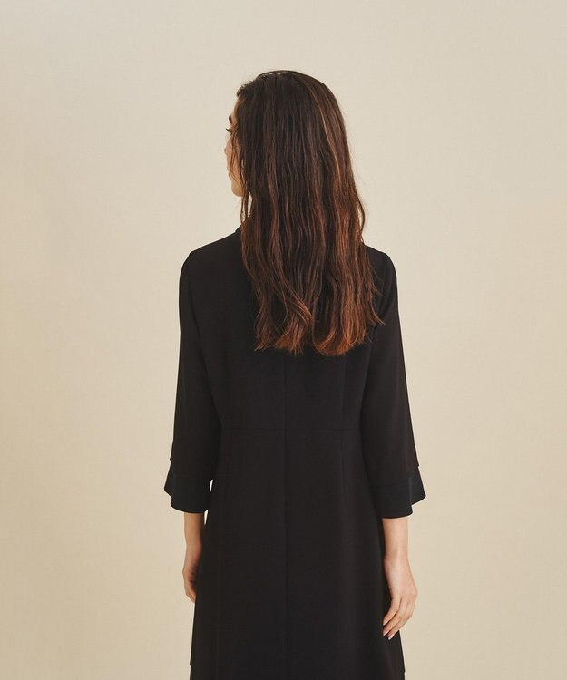 GRACE CONTINENTAL ダブルクロスドレス ブラック