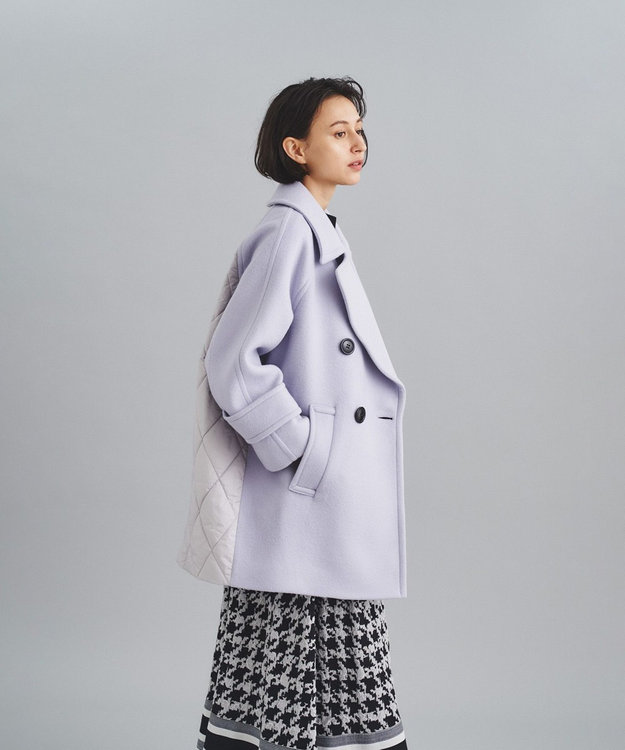 新品Grace Continentalマルチボーダーコート キルトコンビコート / GRACE CONTINENTAL | GRACE CONTINENTAL