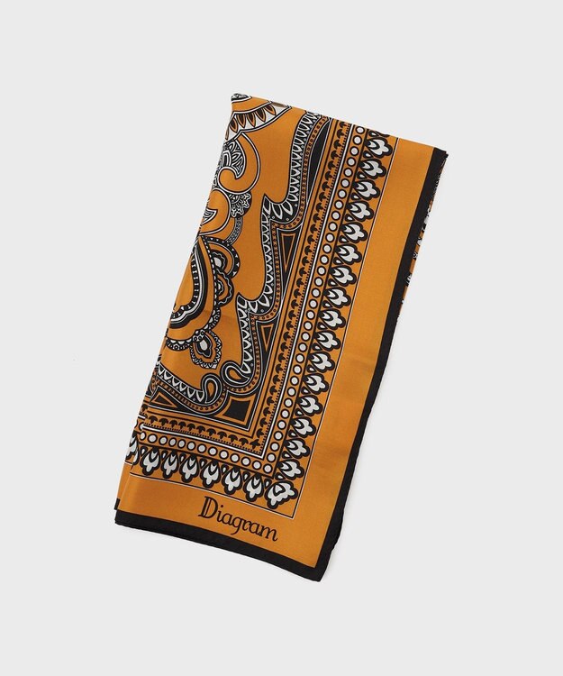 GRACE CONTINENTAL バンダナ柄スカーフ オレンジ