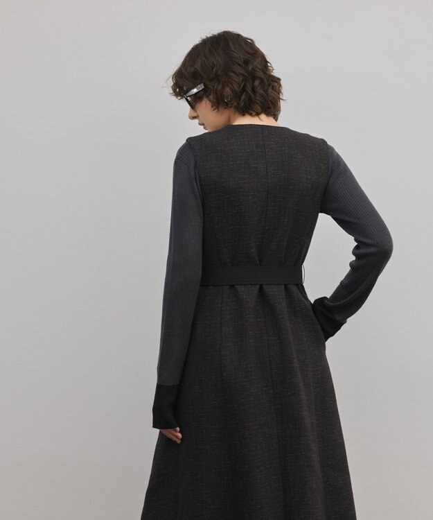 GRACE CONTINENTAL ツイーディジャンパースカート ブラック