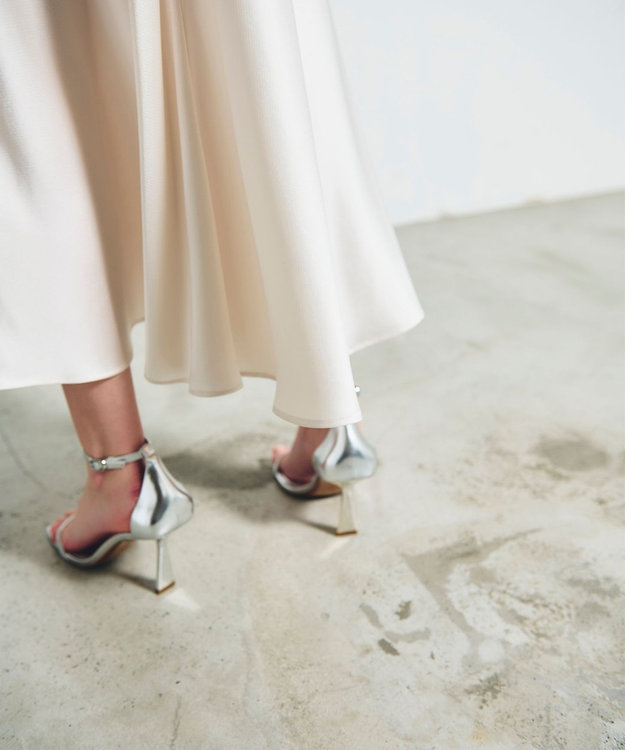 GRACE CONTINENTAL サテンバイアスロングスカート キナリ