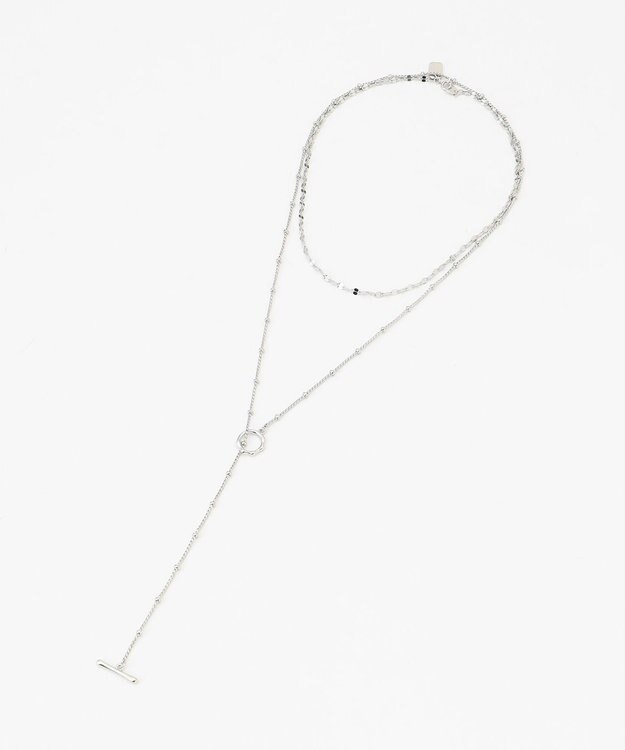 GRACE CONTINENTAL レイヤードデザインネックレス シルバー