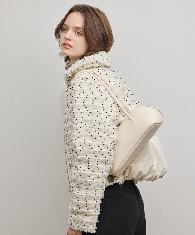 GRACE CONTINENTAL ADD CULUMN BOSTOVN BAG ホワイト