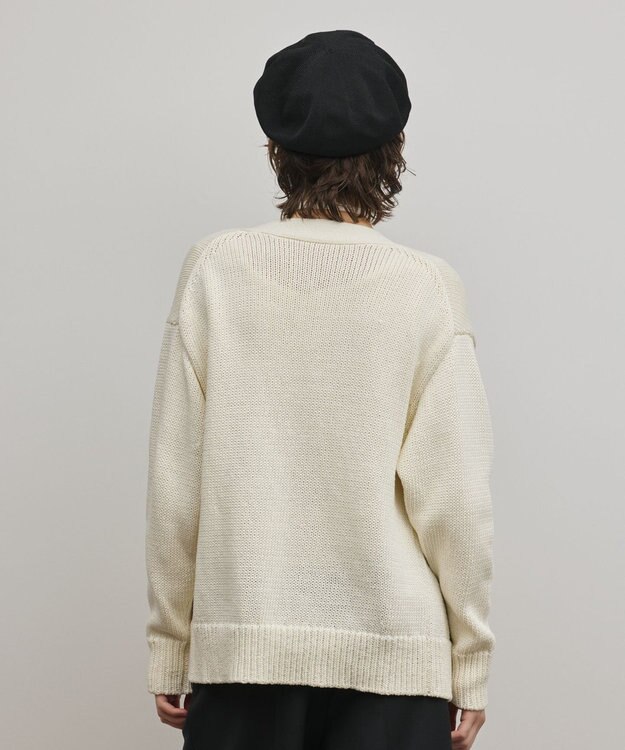 GRACE CONTINENTAL バイカラーリブニットトップ キナリ