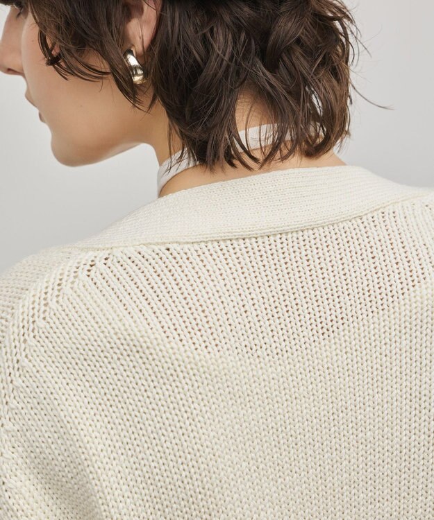 GRACE CONTINENTAL バイカラーリブニットトップ キナリ