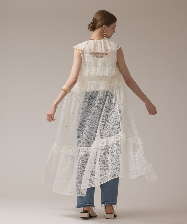 GRACE CONTINENTAL フリルカラーレースワンピース キナリ