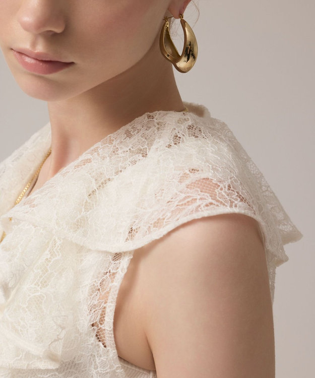 GRACE CONTINENTAL フリルカラーレースワンピース キナリ