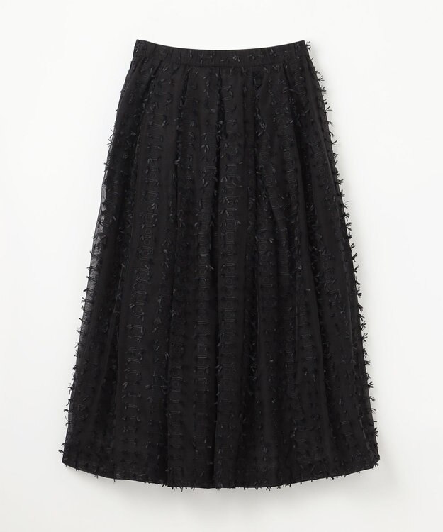 GRACE CONTINENTAL シアージャガード スカート ブラック