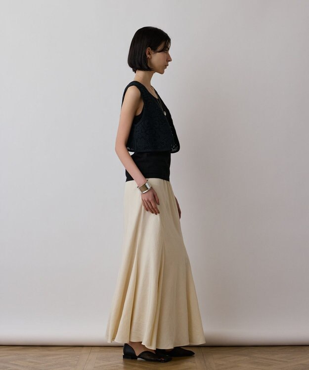 GRACE CONTINENTAL メッシュembジレ ブラック