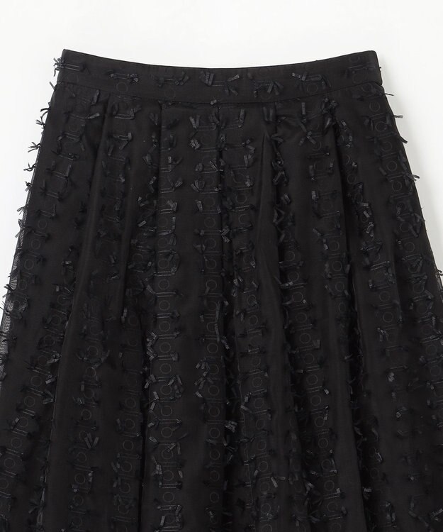 GRACE CONTINENTAL シアージャガード スカート ブラック