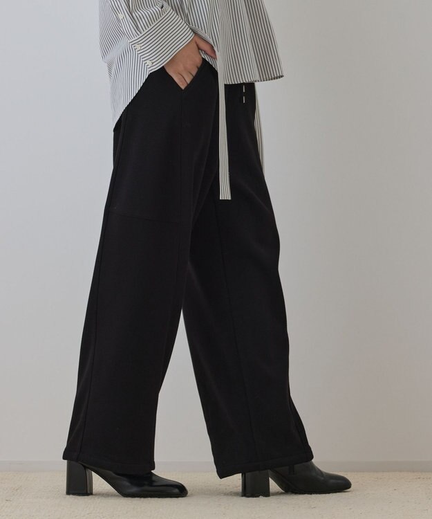 GRACE CONTINENTAL エッグラインカットパンツ ブラック