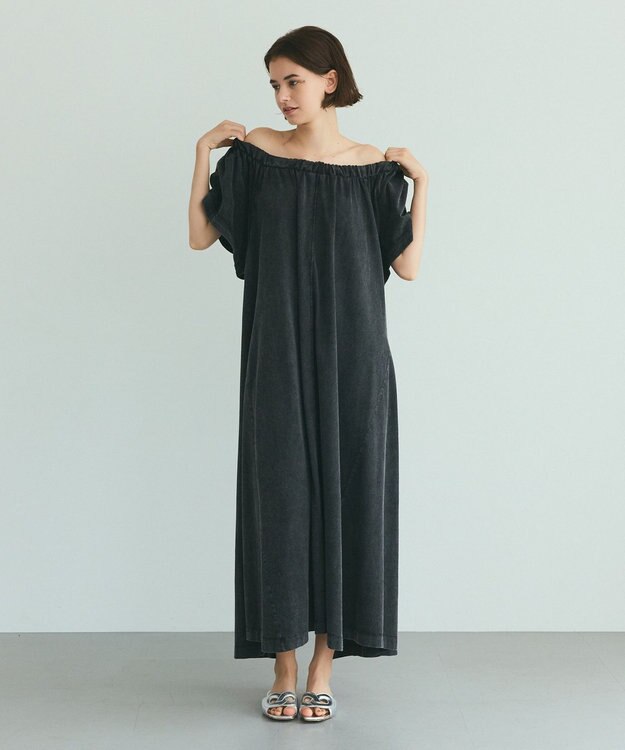 GRACE CONTINENTAL ピグメントワンピース ブラック