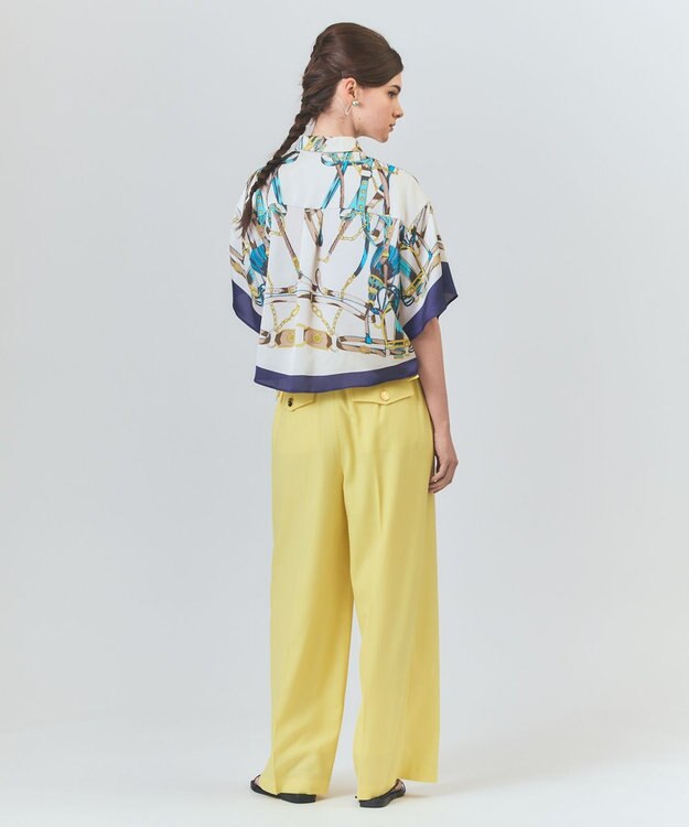 GRACE CONTINENTAL マリンワイドパンツ イエロー