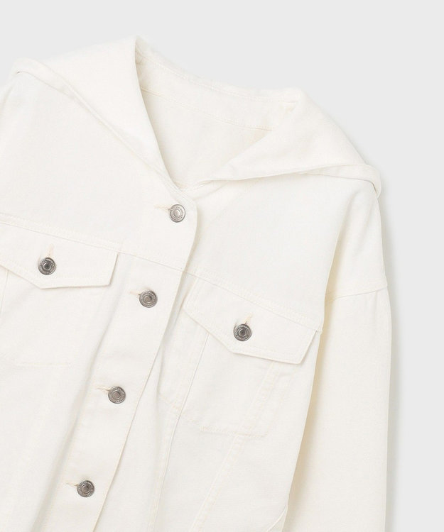 GRACE CONTINENTAL フードジップデニムジャケット キナリ