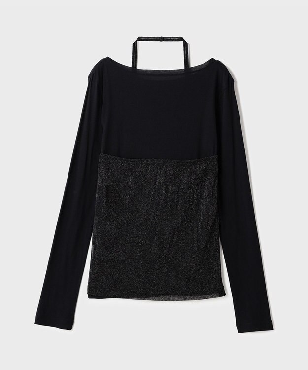 GRACE CONTINENTAL シアーレイヤードカットトップ ブラック