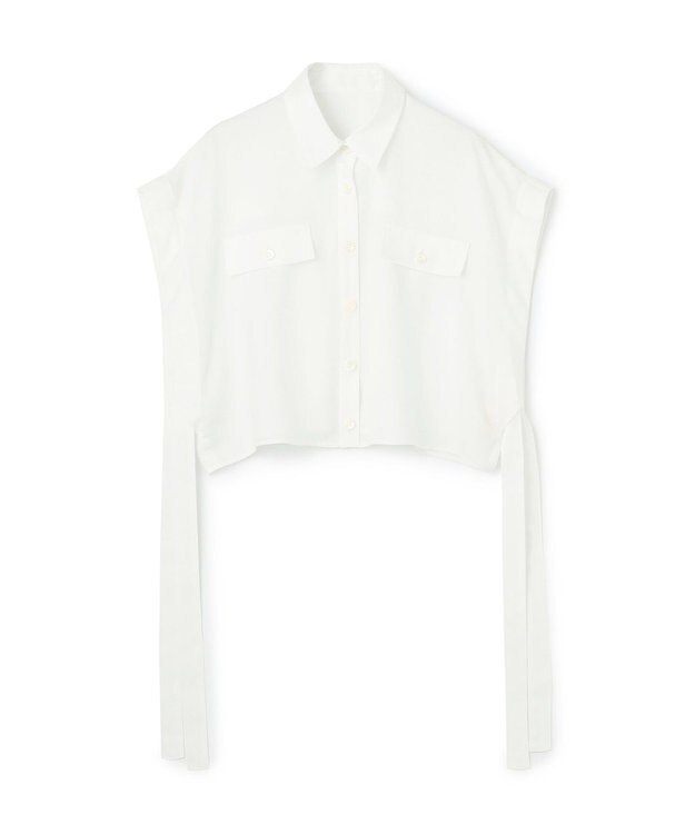 GRACE CONTINENTAL ショートポンチョシャツ ホワイト