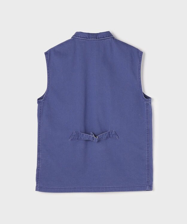 GRACE CONTINENTAL ヘリンボーンツイルジレ ネイビー