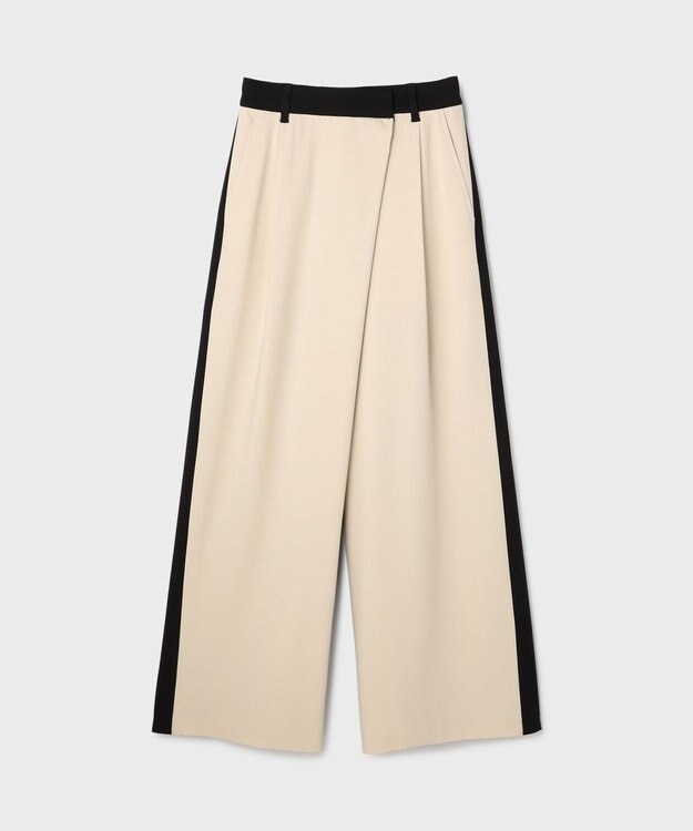 GRACE CONTINENTAL ラップワイドパンツ ベージュ