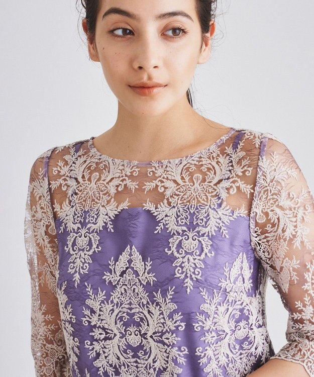 GRACE CONTINENTAL 【オンライン限定ドレス】Gigi ラベンダー