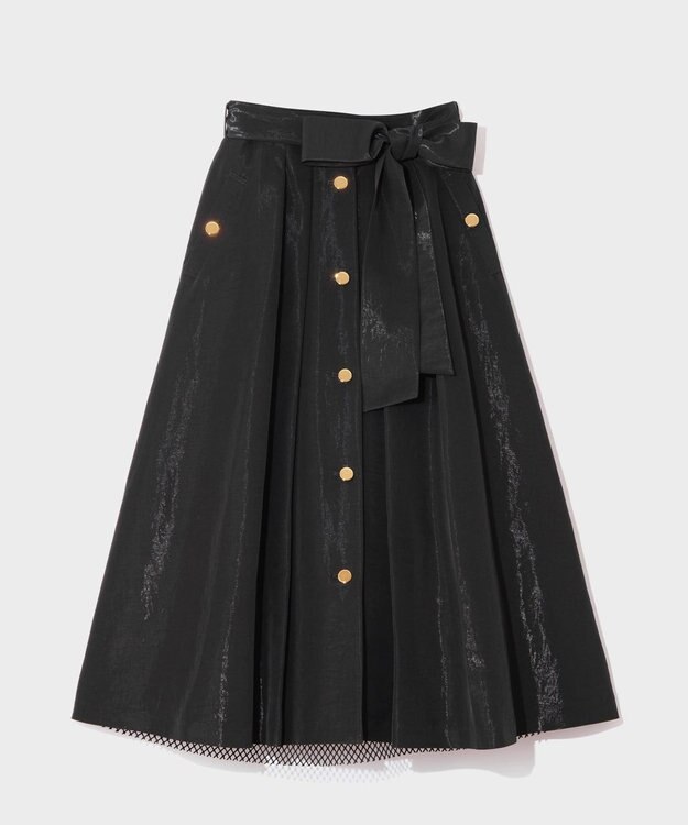 GRACE CONTINENTAL レイヤードタックスカート ブラック