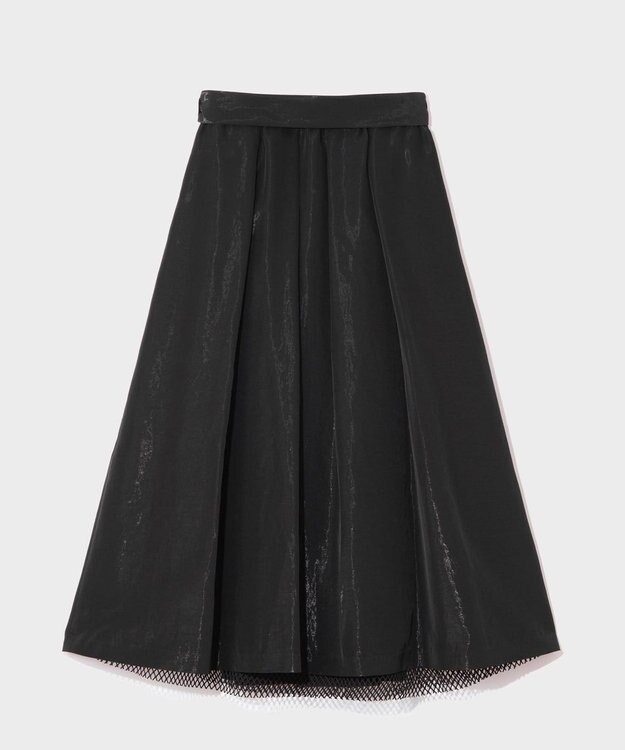 GRACE CONTINENTAL レイヤードタックスカート ブラック