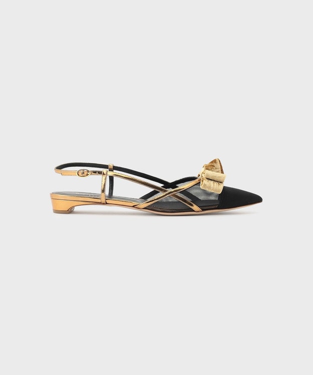 GRACE CONTINENTAL Rupert Sanderson メッシュサンダル ゴールド