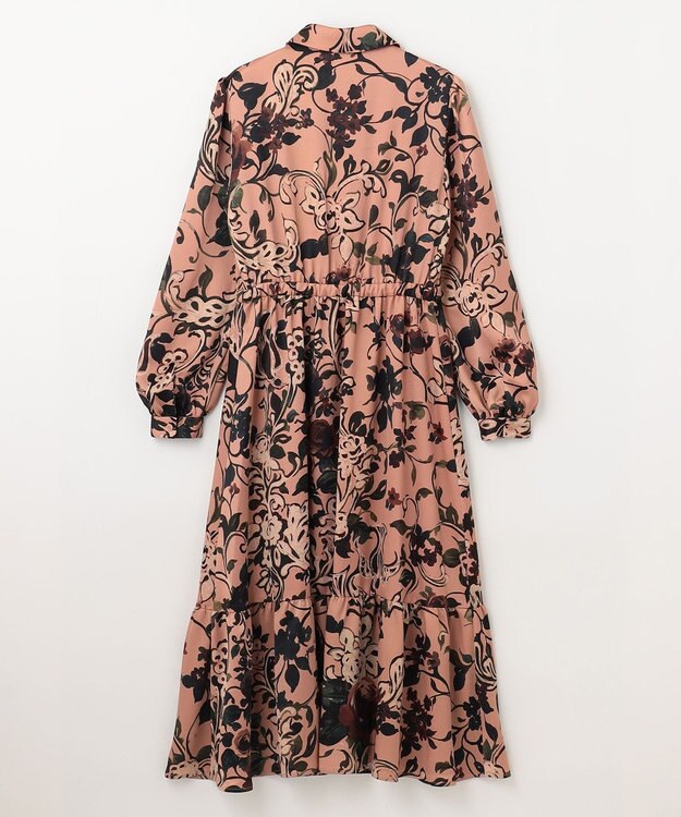 GRACE CONTINENTAL ローズオーナメントプリントワンピース ピンク