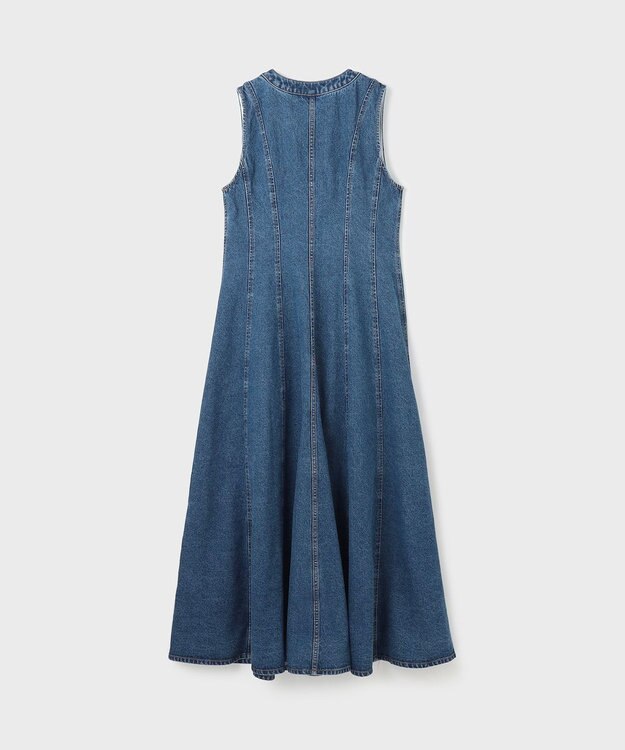 GRACE CONTINENTAL デニムノースリーブロングワンピース インディゴ