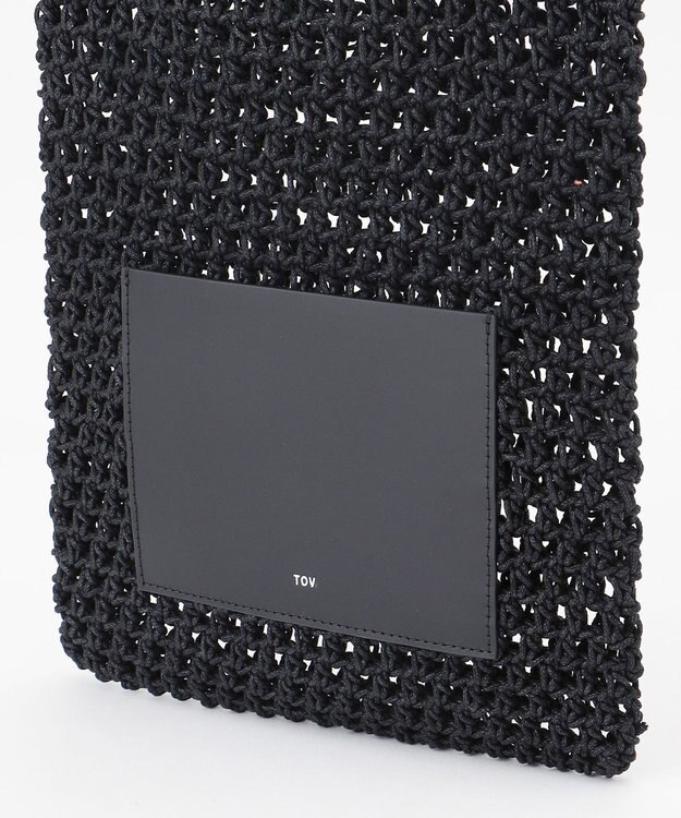 GRACE CONTINENTAL TOV CROCHE BAG ブラック