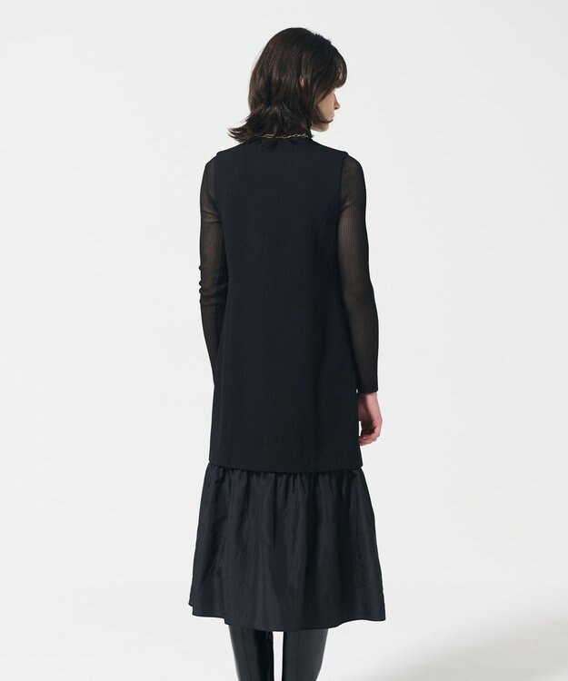 GRACE CONTINENTAL カルゼコンビジレワンピース ブラック