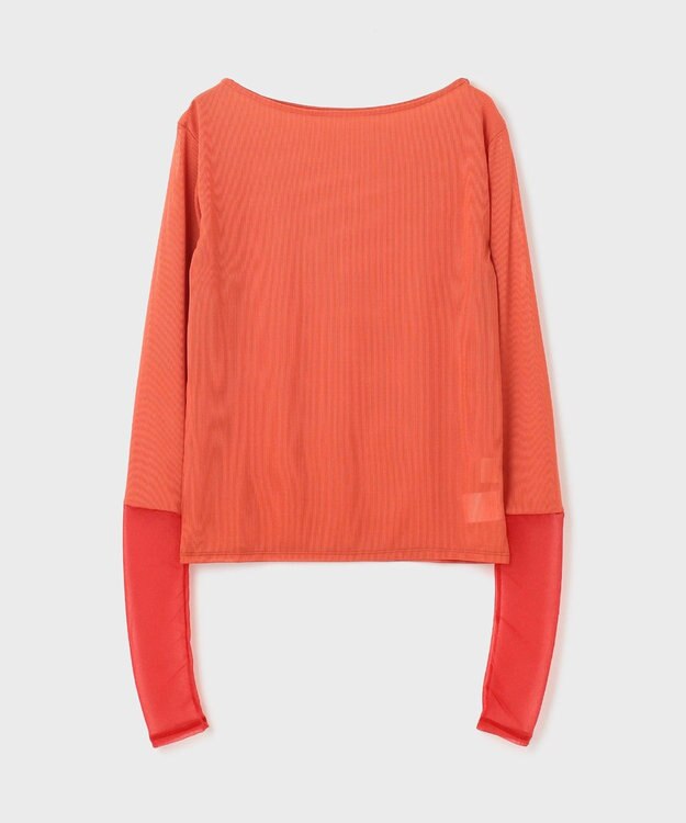 GRACE CONTINENTAL シアーアセテートカットトップ オレンジ